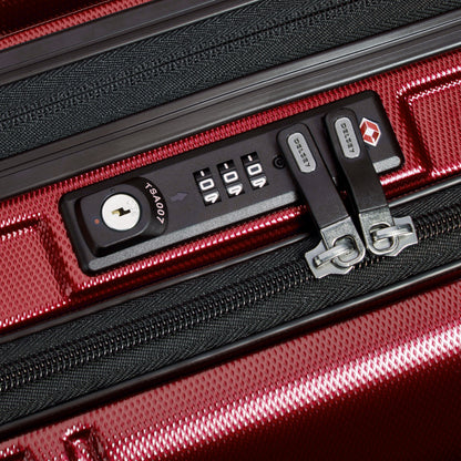 Mala de Bordo Expansível com Porta Notebook - Vermelho