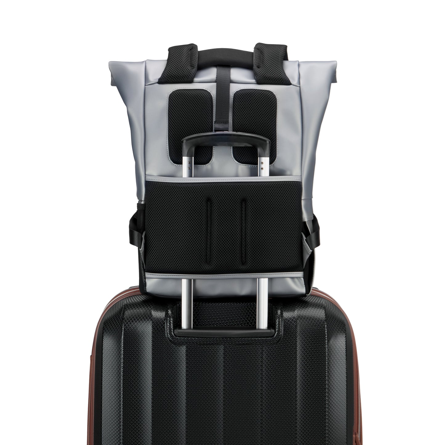 Mochila para Notebook Roll Top - Cinza Claro - Turenne