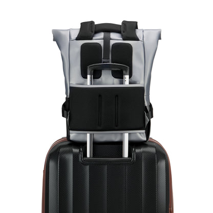 Mochila para Notebook Roll Top - Cinza Claro - Turenne